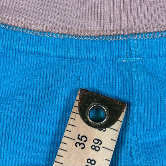 Free People Color Block Zip-Up Sweatshirt W/ Ribbed Cuffs & Hem Sz Medium - Picture 12 of 13